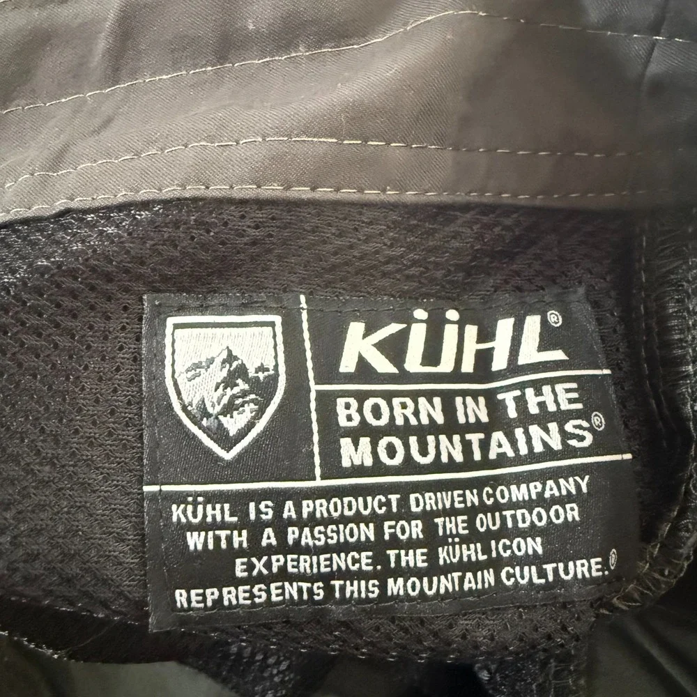 Kuhl Renegade‎ Cargo Shorts Men's 36 Black Nylon Zip Fly Pockets Outdoor Hiking